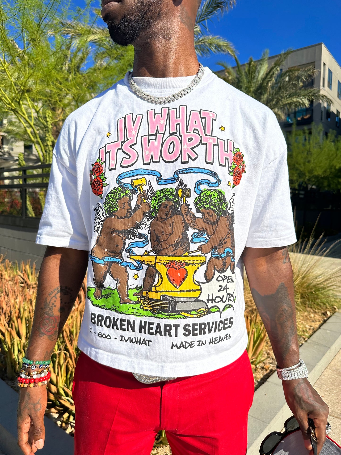 IVWHAT “ BROKEN HEART 24 HRS SERVICE “ T SHIRT