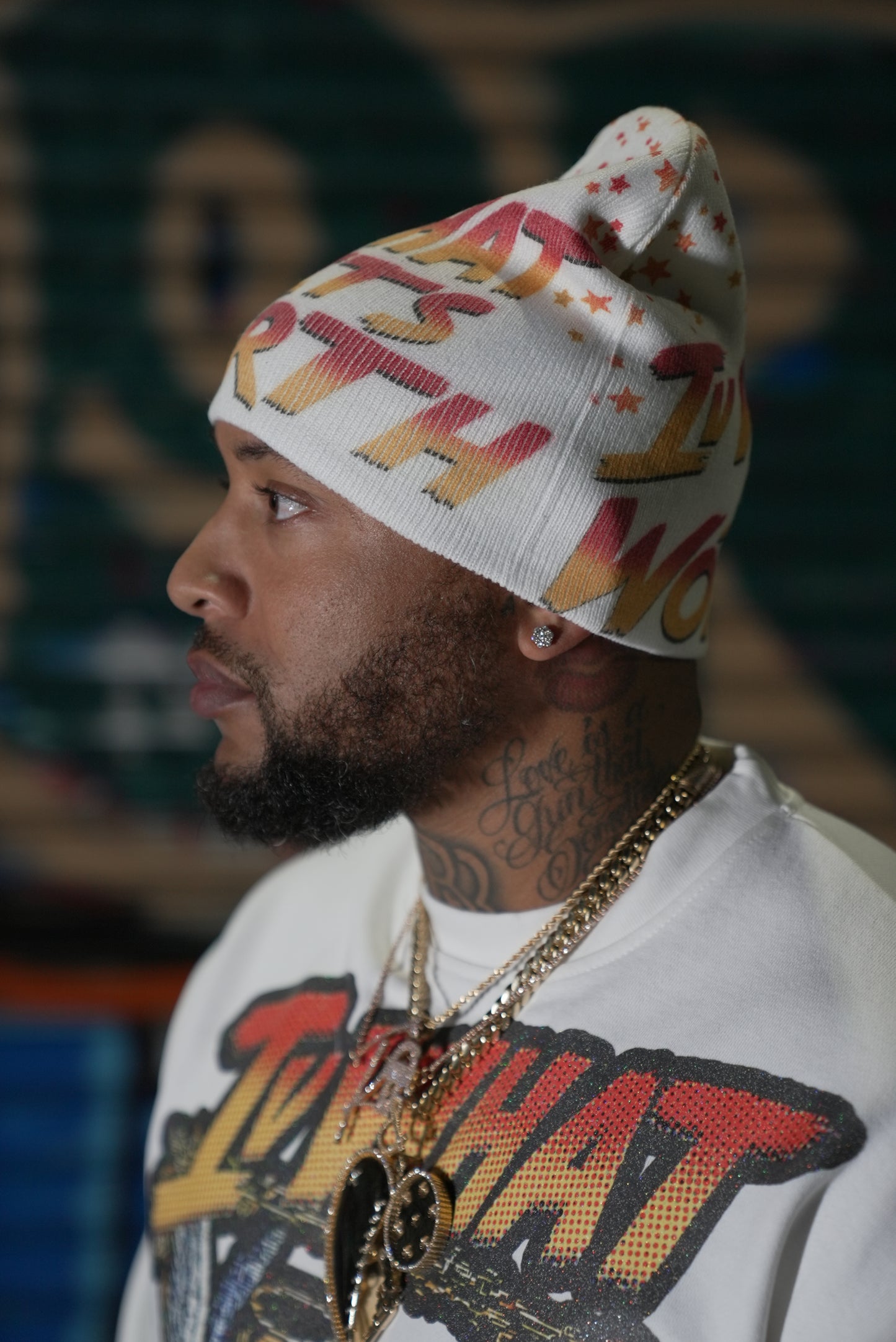 IVWHAT 🥊 “ STREET FIGHTER “ 🥊 BEANIE (WHITE)