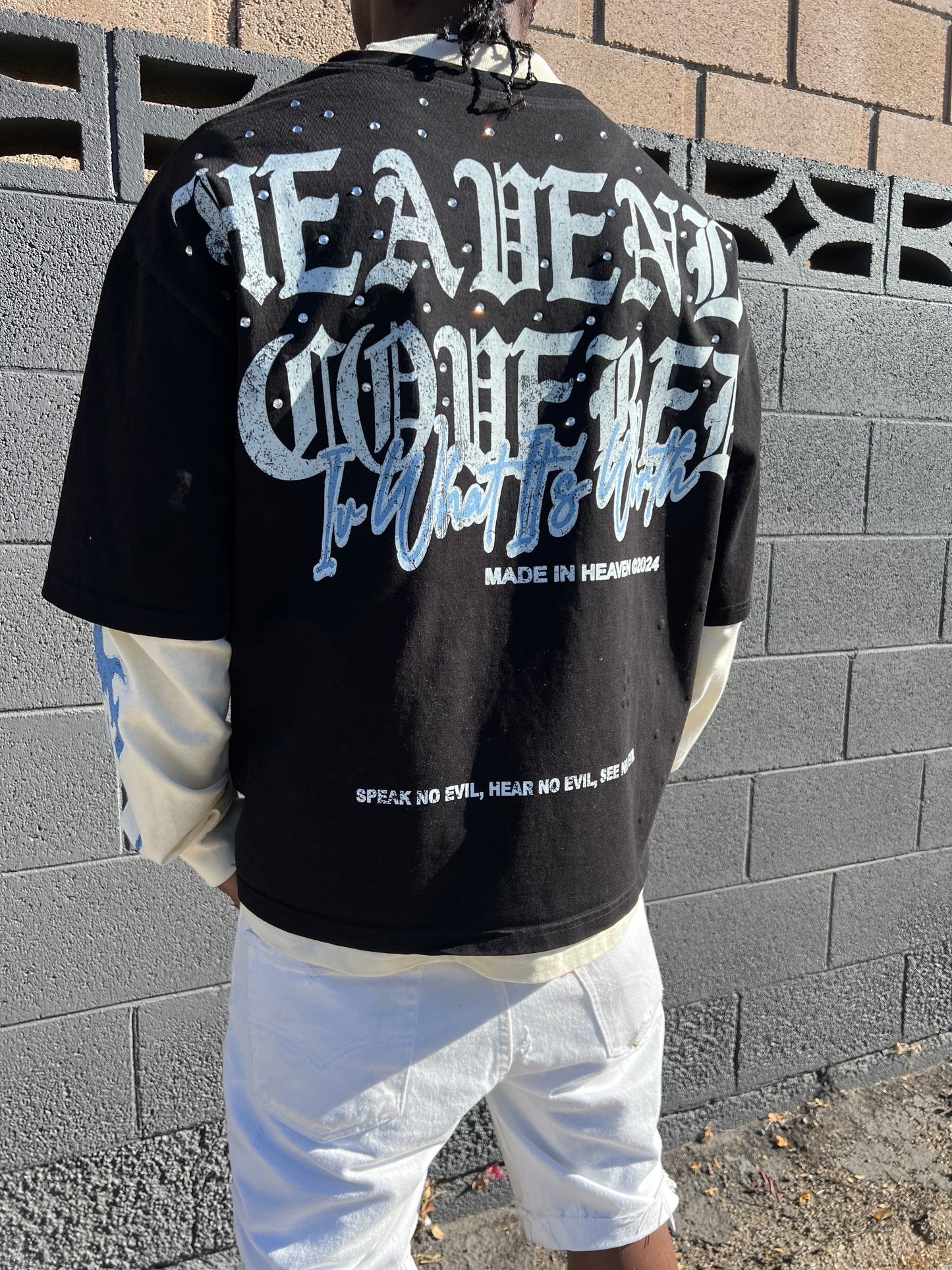 IVWHAT BLACK “ BLUE ANGELS “ T SHIRT