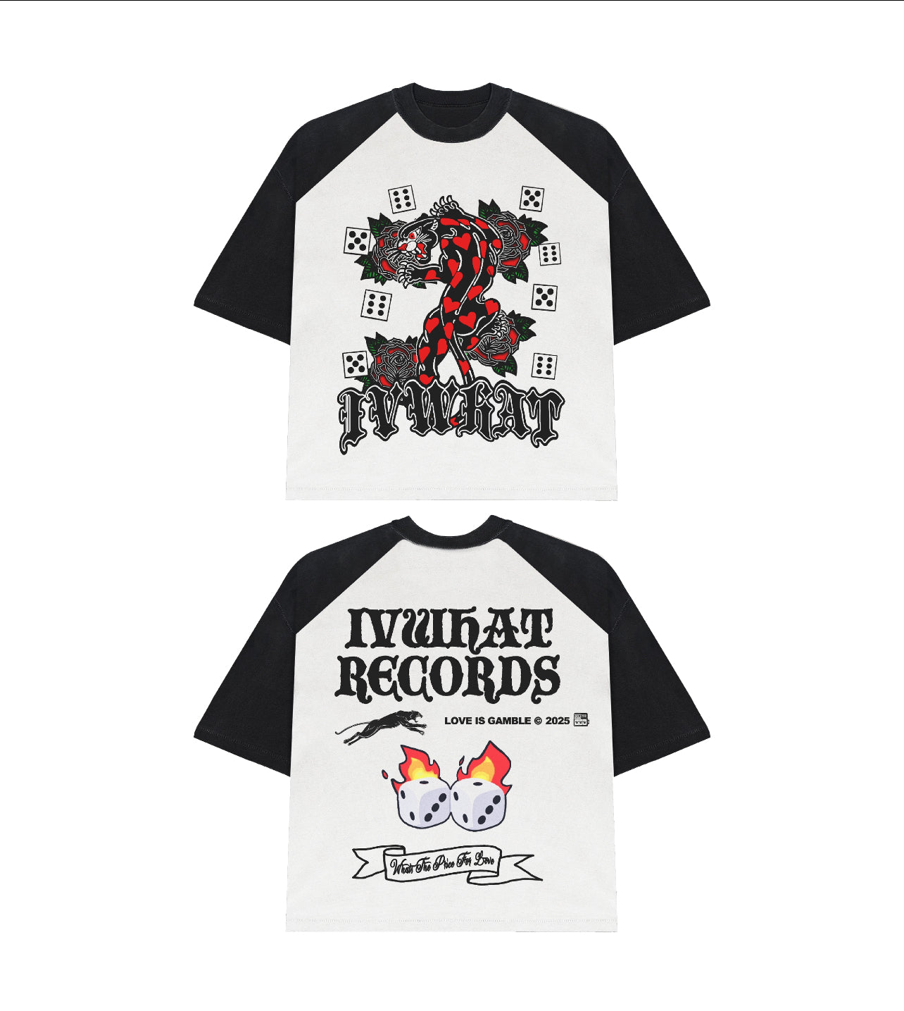 IVWHAT “ LOVE IS A GAMBLE “ RAGLAN T-SHIRT