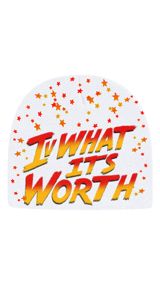 IVWHAT 🥊 “ STREET FIGHTER “ 🥊 BEANIE (WHITE)