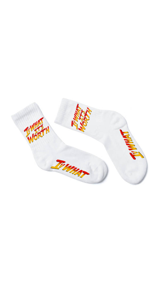IVWHAT 🥊 “ STREET FIGHTER “ 🥊 SOCKS (WHITE)