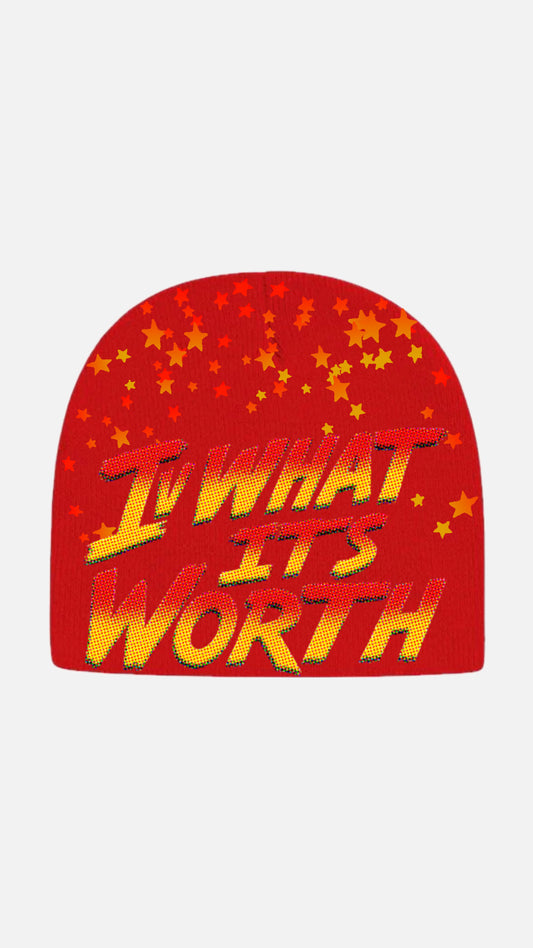 IVWHAT 🥊 “ STREET FIGHTER “ 🥊 BEANIE (RED)