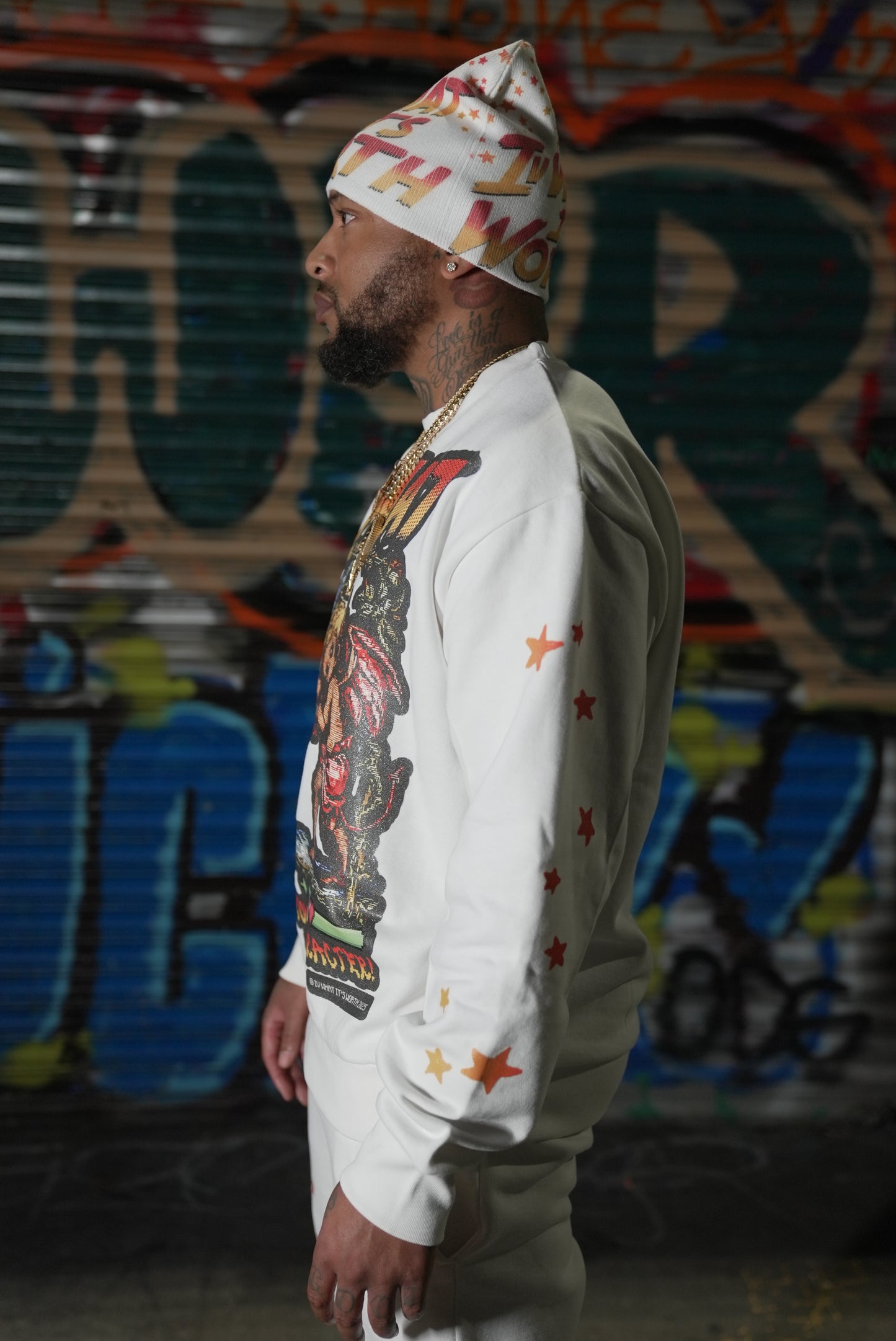 IVWHAT 🥊 “ STREET FIGHTER “ 🥊 CREWNECK (WHITE)