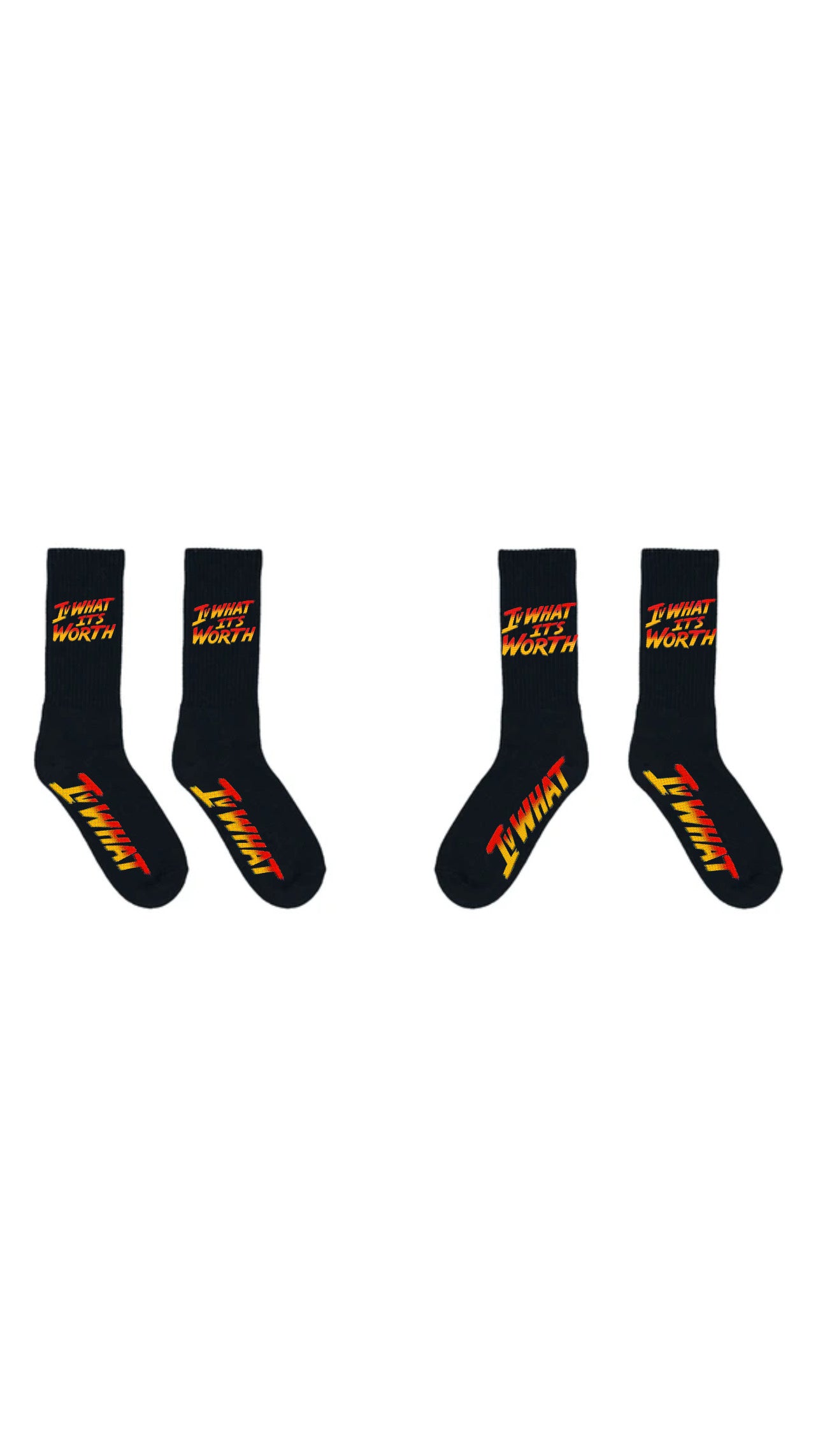 IVWHAT 🥊 “ STREET FIGHTER “ 🥊 SOCKS (BLACK)