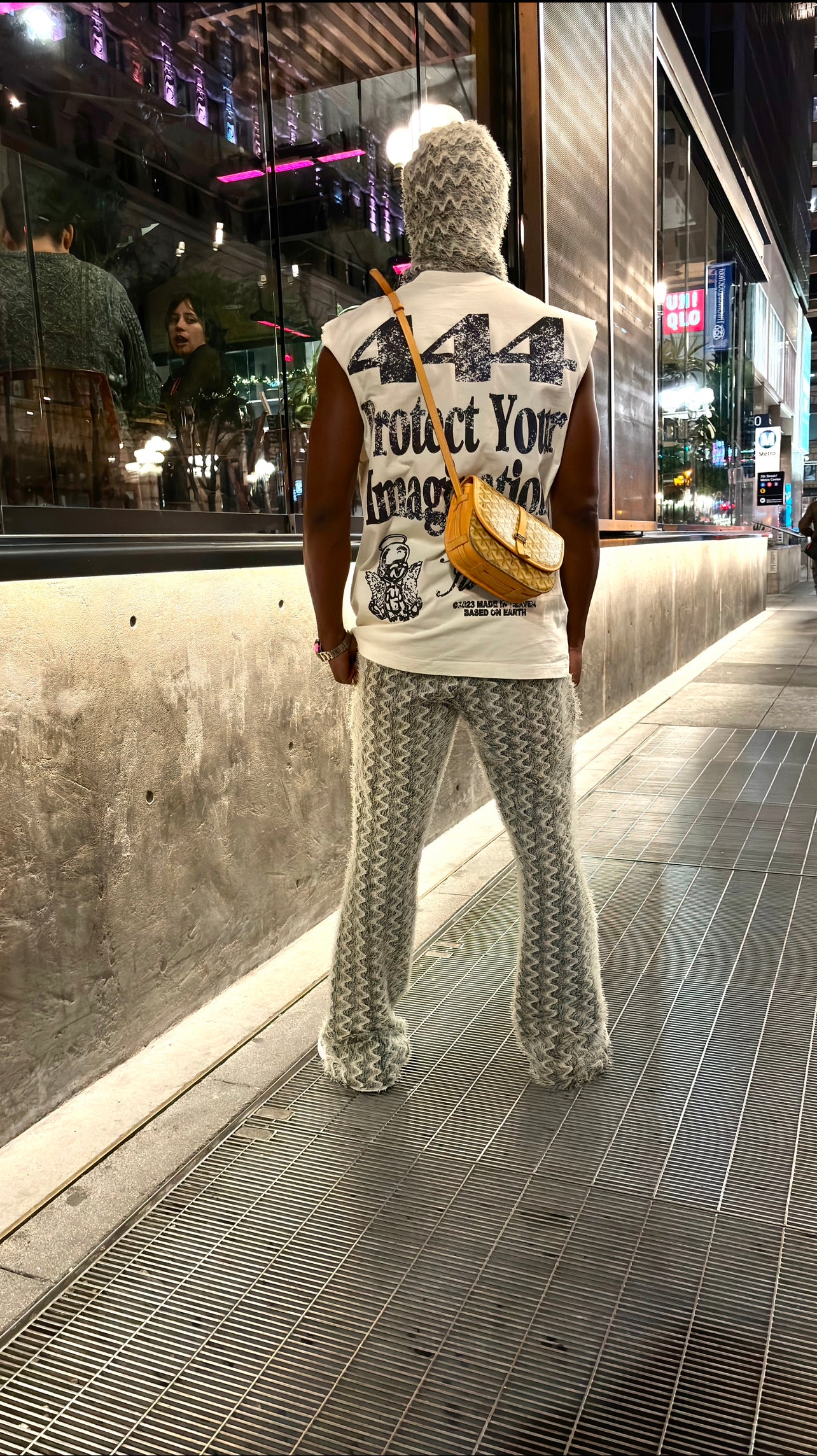 IVWHAT “ 2 WAVY “ MENS STACKED FLARE PANTS