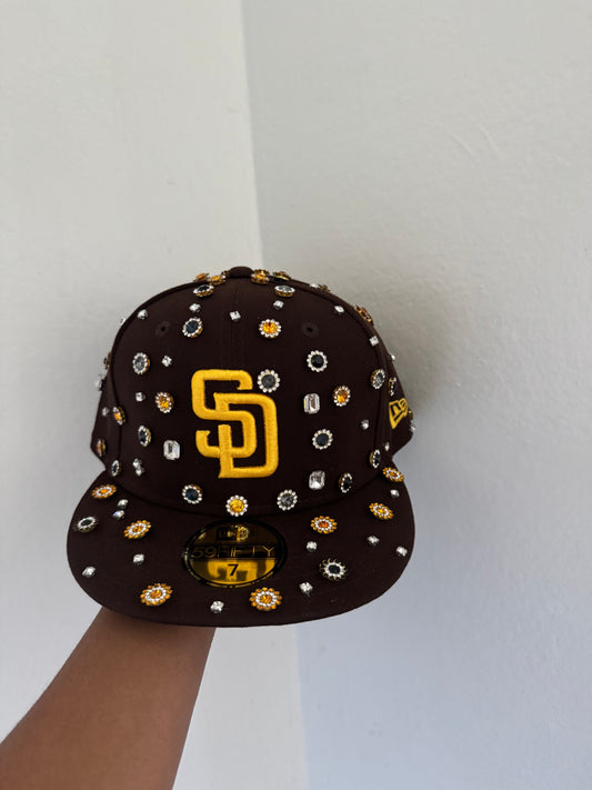 TMFS ‘’ Studded Crown’’ Padres fitted hats