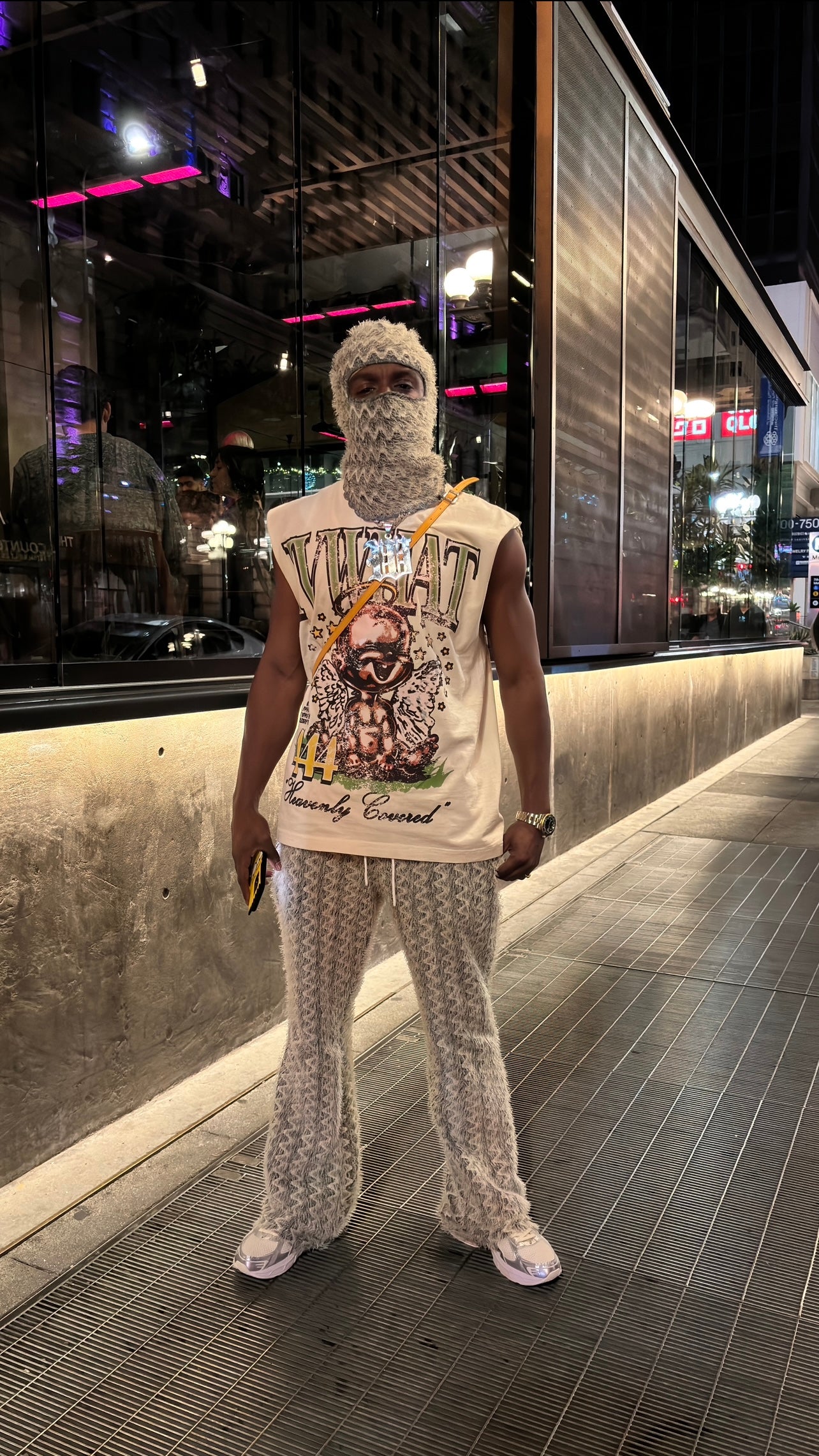 IVWHAT “ 2 WAVY “ MENS STACKED FLARE PANTS