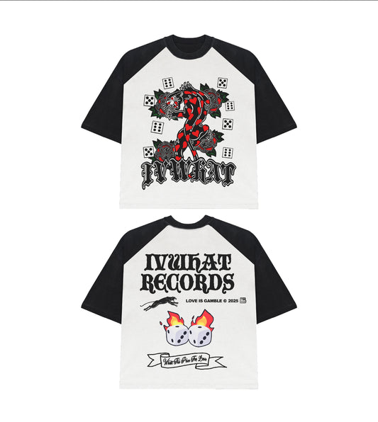 IVWHAT “ LOVE IS A GAMBLE “ RAGLAN T-SHIRT