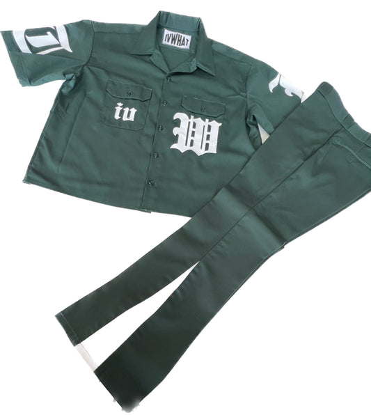 IVWHAT “ MONEY GREEN “ WORK SET