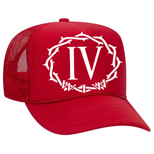 IVWHAT “ CROWN “ RED TRUCKER