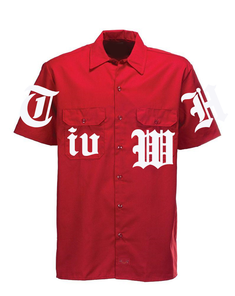 IVWHAT “ OLD ENGLISH “ WORK SHIRT